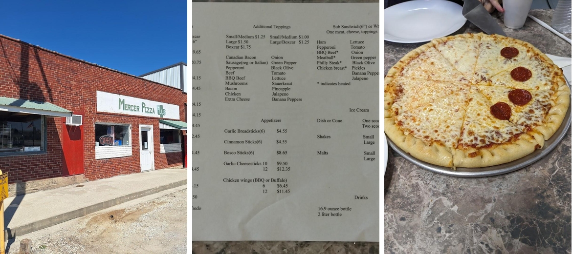 Mercer Pizza Plus Menu